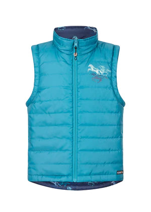 Kids Pony Tracks Reversible Quilted Riding Vest by Kerrits