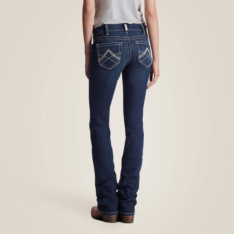 WMS Mid Rise Icon Straight Leg Jeans