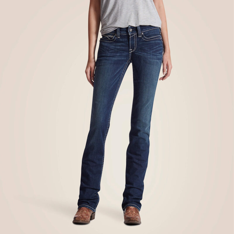 WMS Mid Rise Icon Straight Leg Jeans