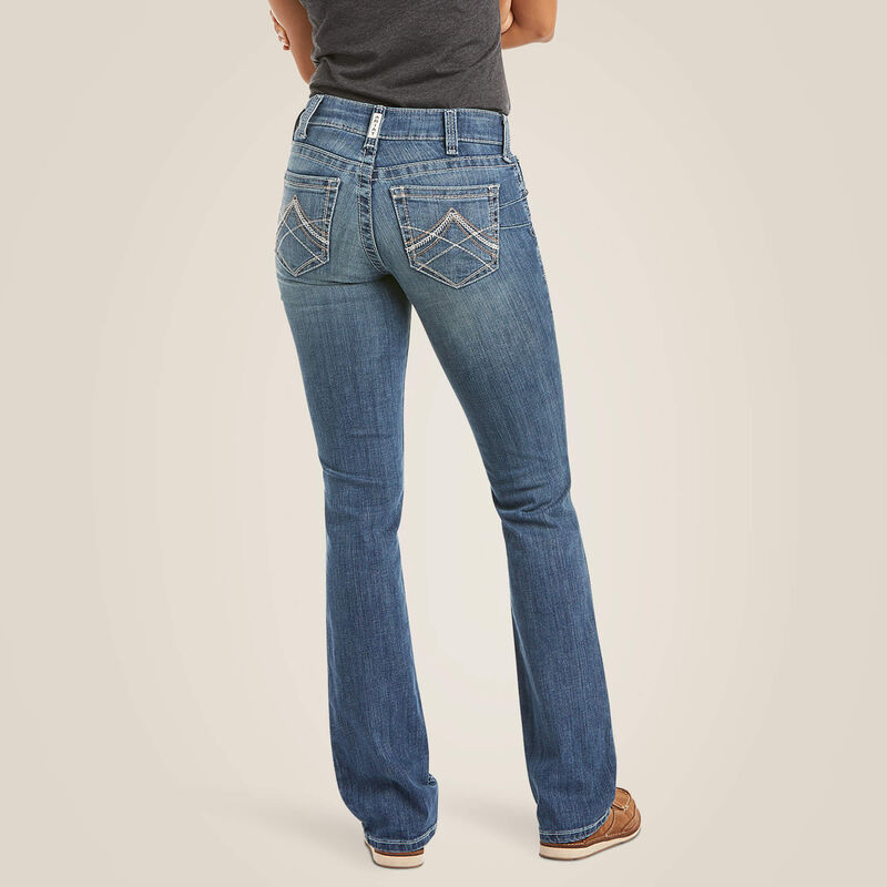 WMS Mid Rise Icon Straight Leg Jeans