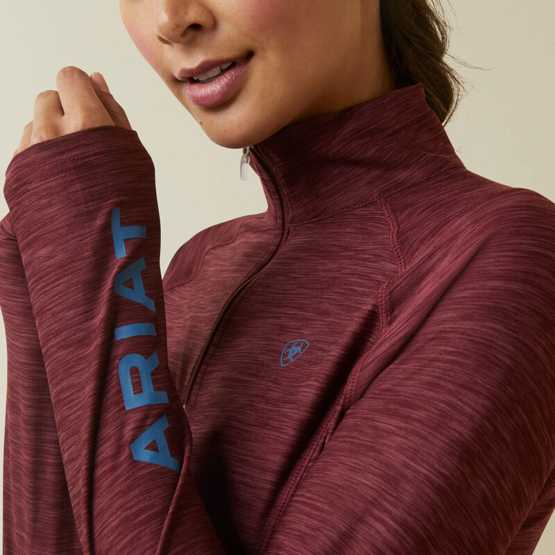 Wms Laguna 1/4 Zip LS Top
