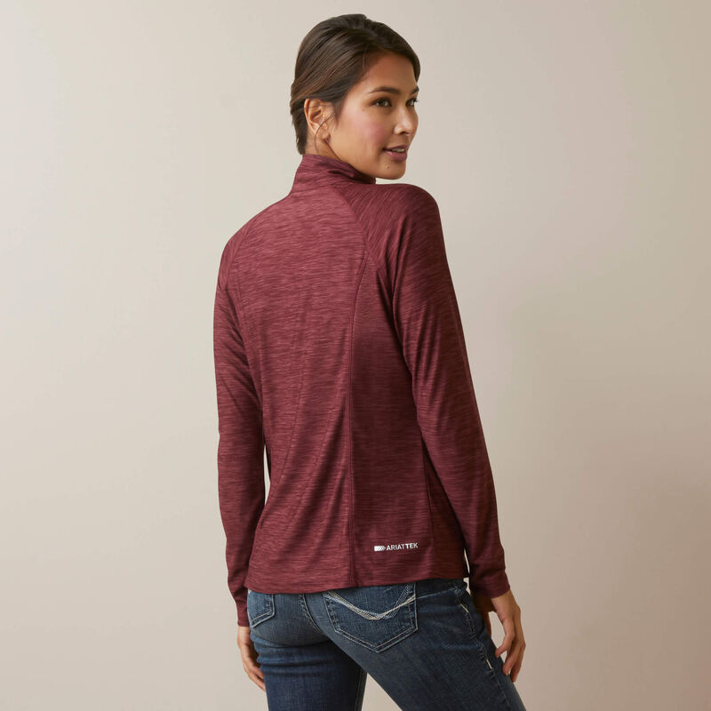 Wms Laguna 1/4 Zip LS Top