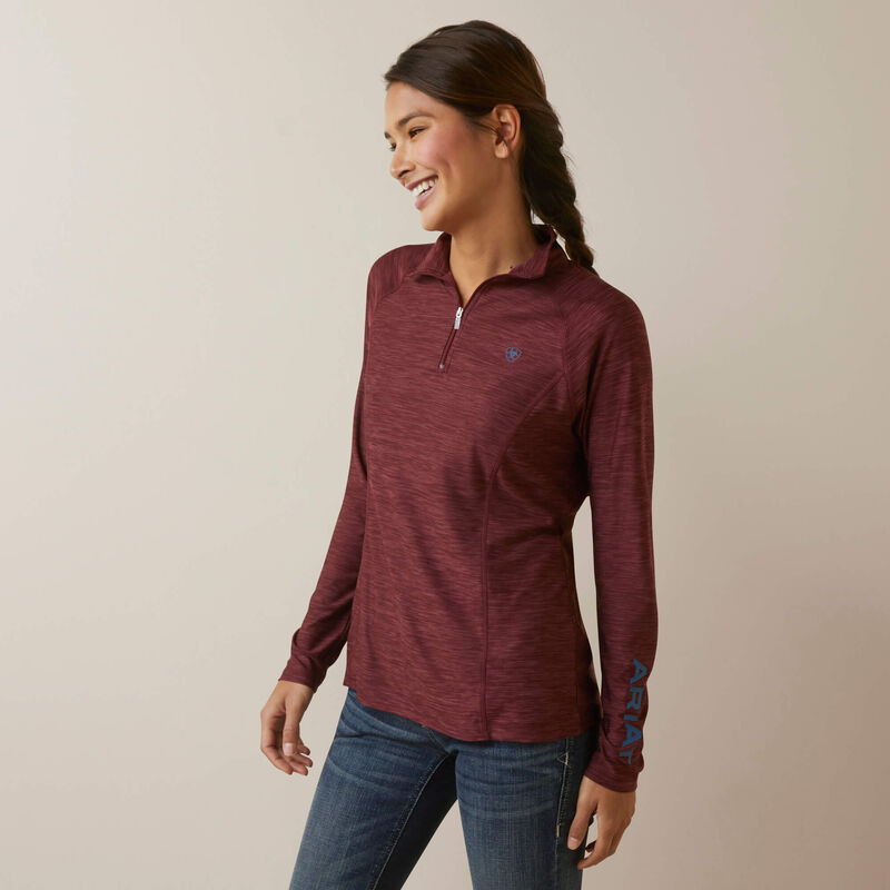 Wms Laguna 1/4 Zip LS Top