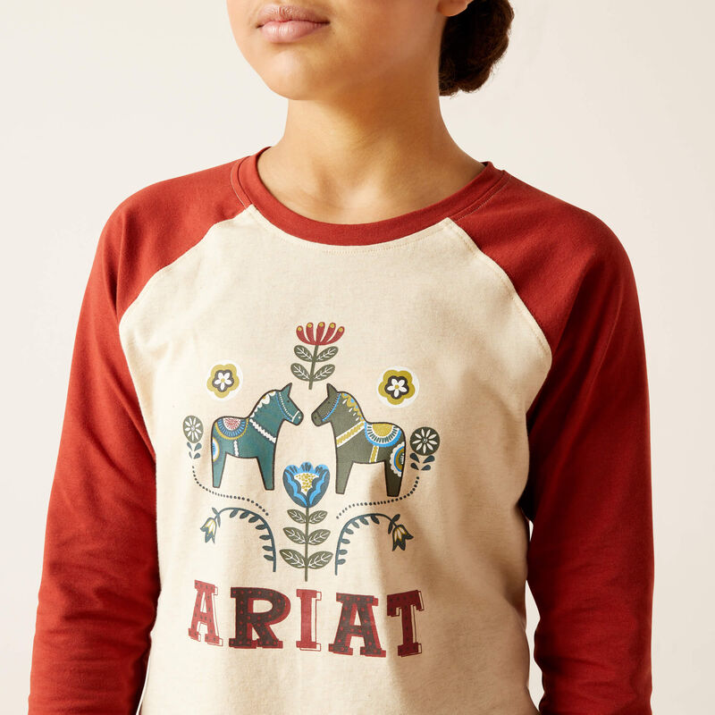 Youth Dala Horses LS T-Shirt
