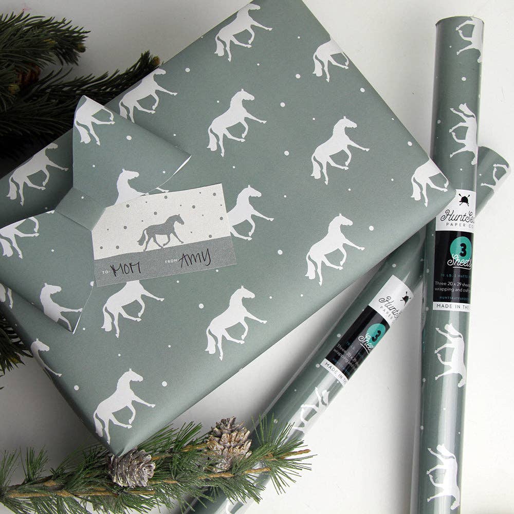 Winter Horse Gift Wrap
