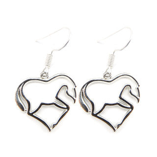 Heart Horse Earings by LiLo Collections