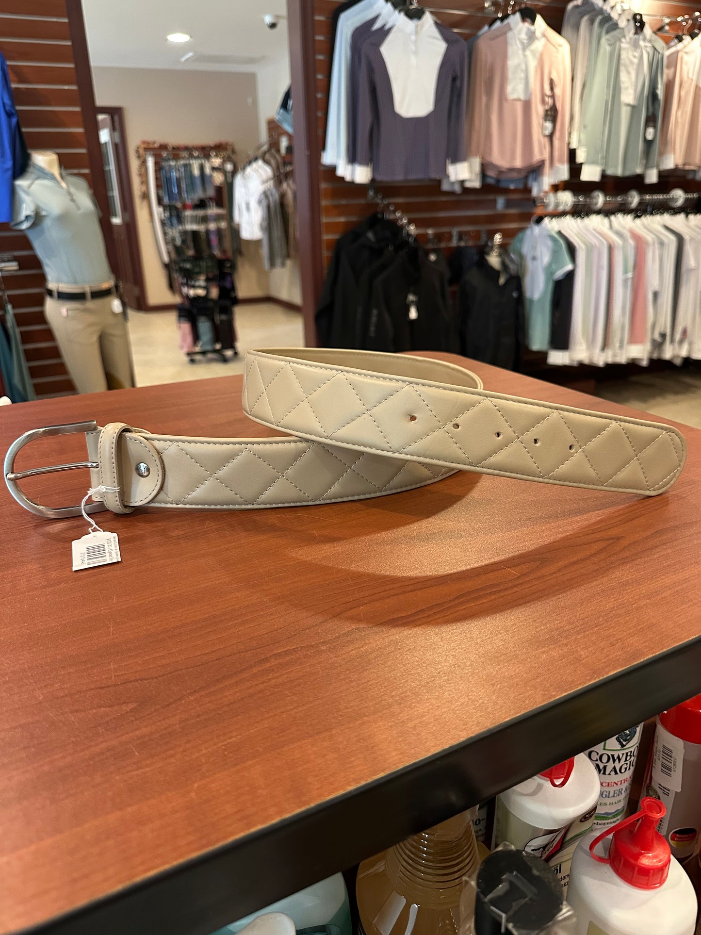Tailored Sportsman Quilted Leather C Belt