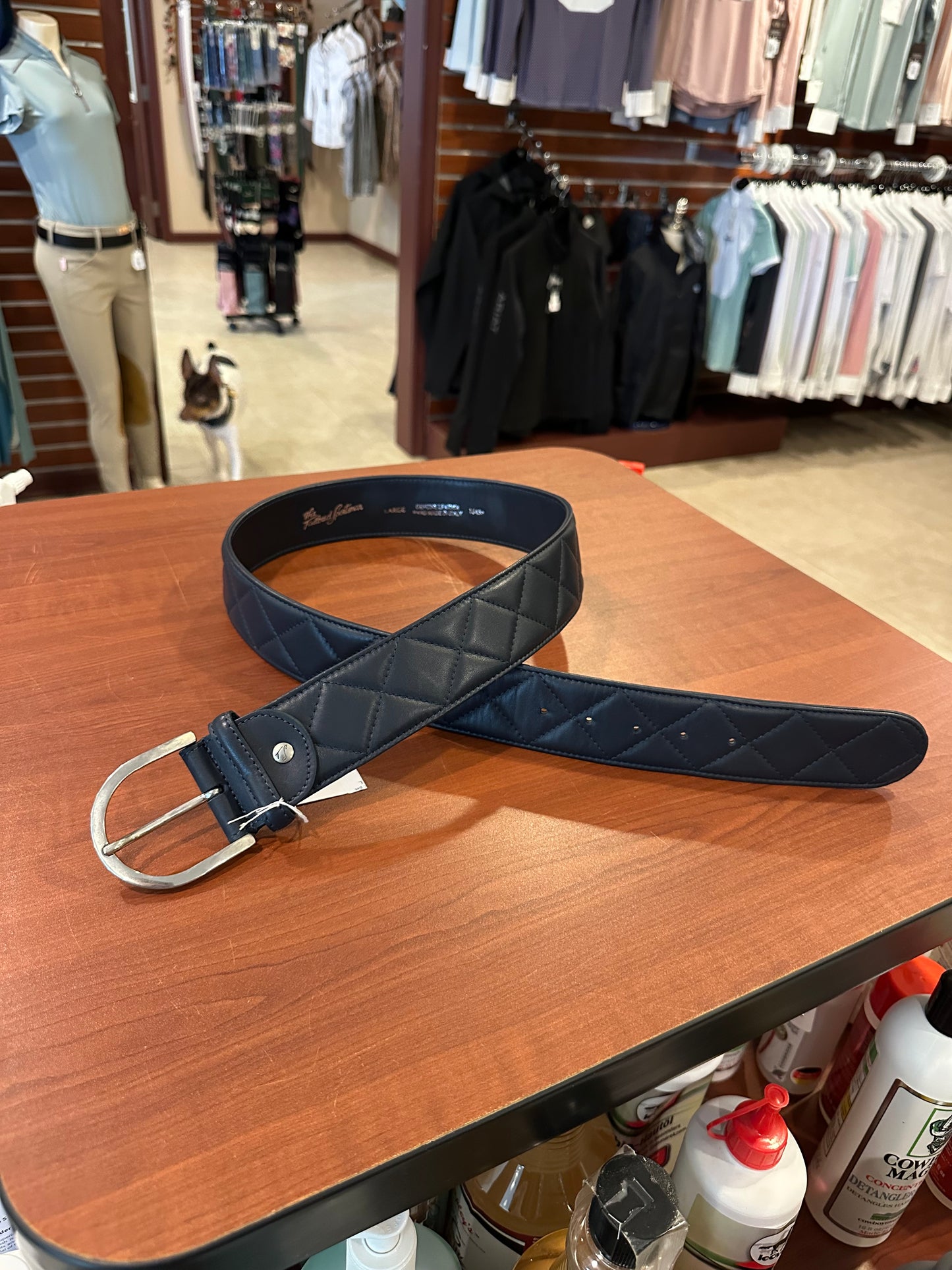 Tailored Sportsman Quilted Leather C Belt