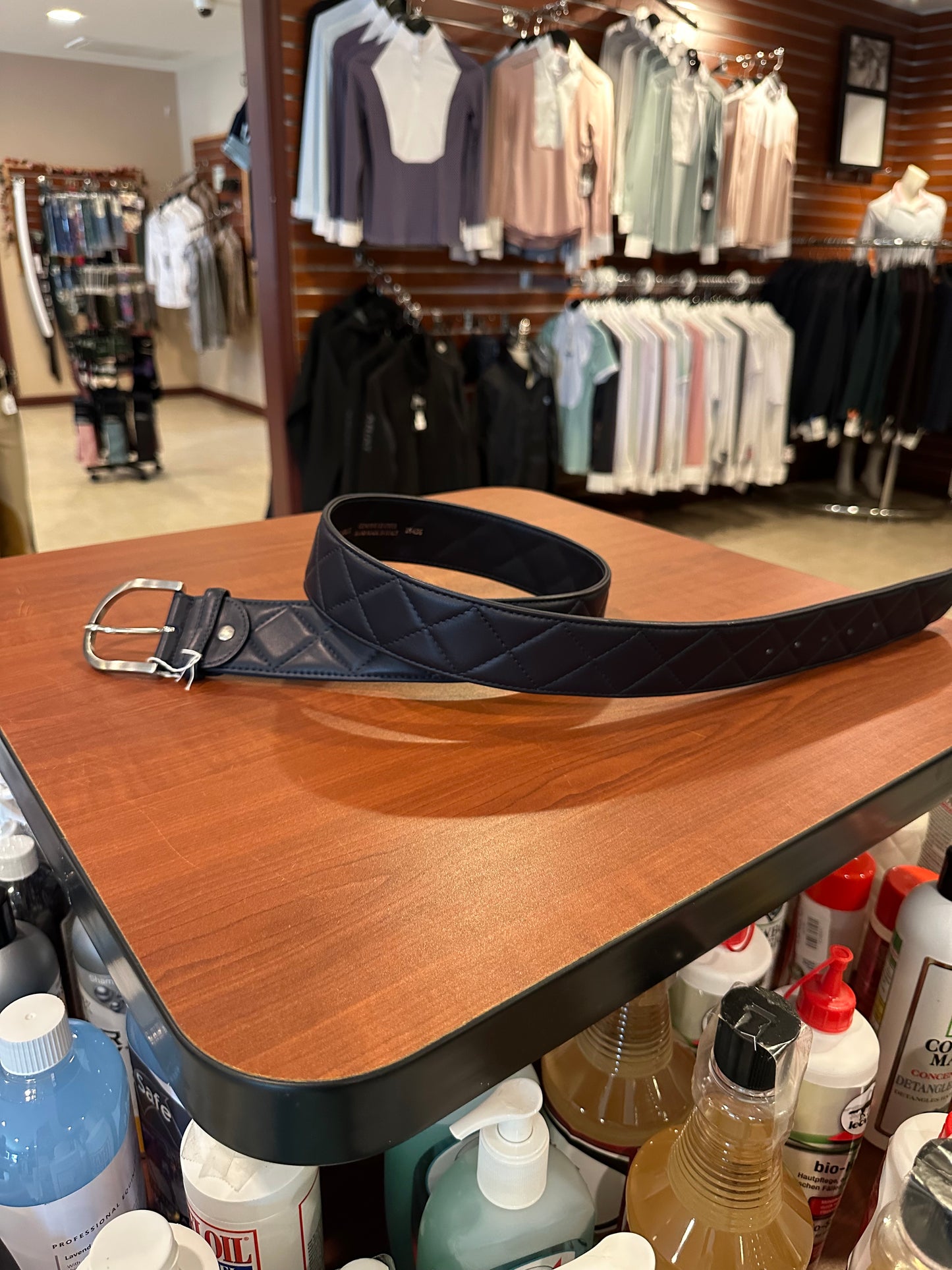 Tailored Sportsman Quilted Leather C Belt
