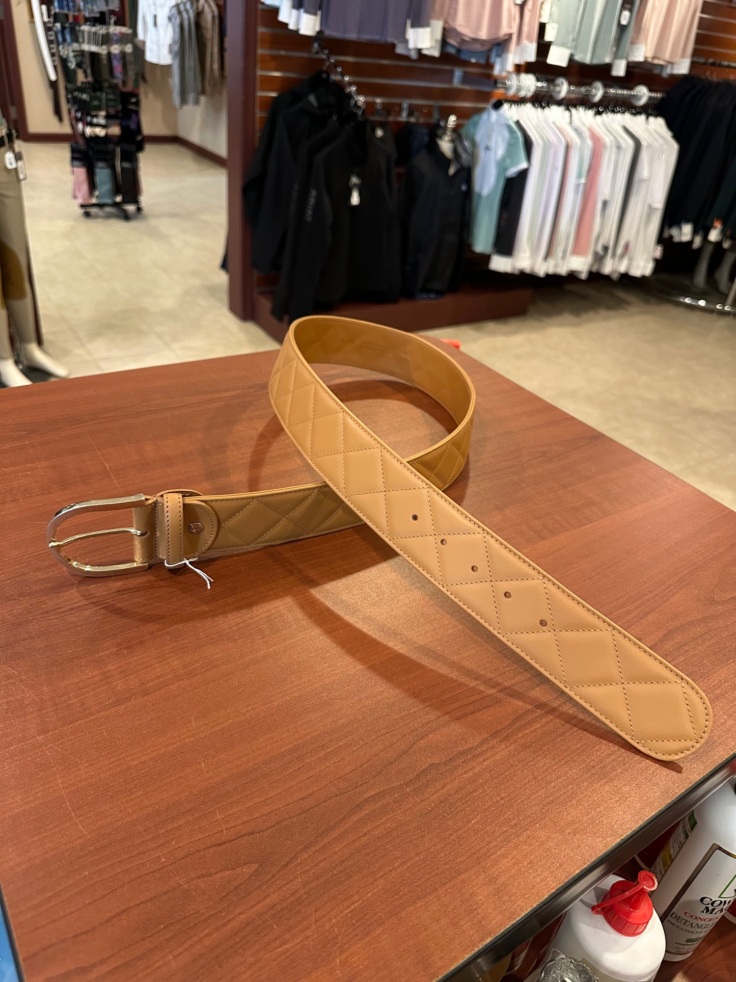 Tailored Sportsman Quilted Leather C Belt