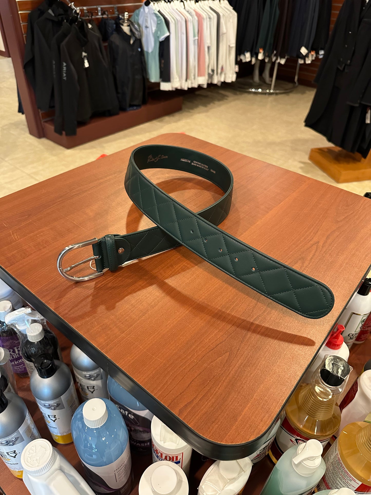 Tailored Sportsman Quilted Leather C Belt