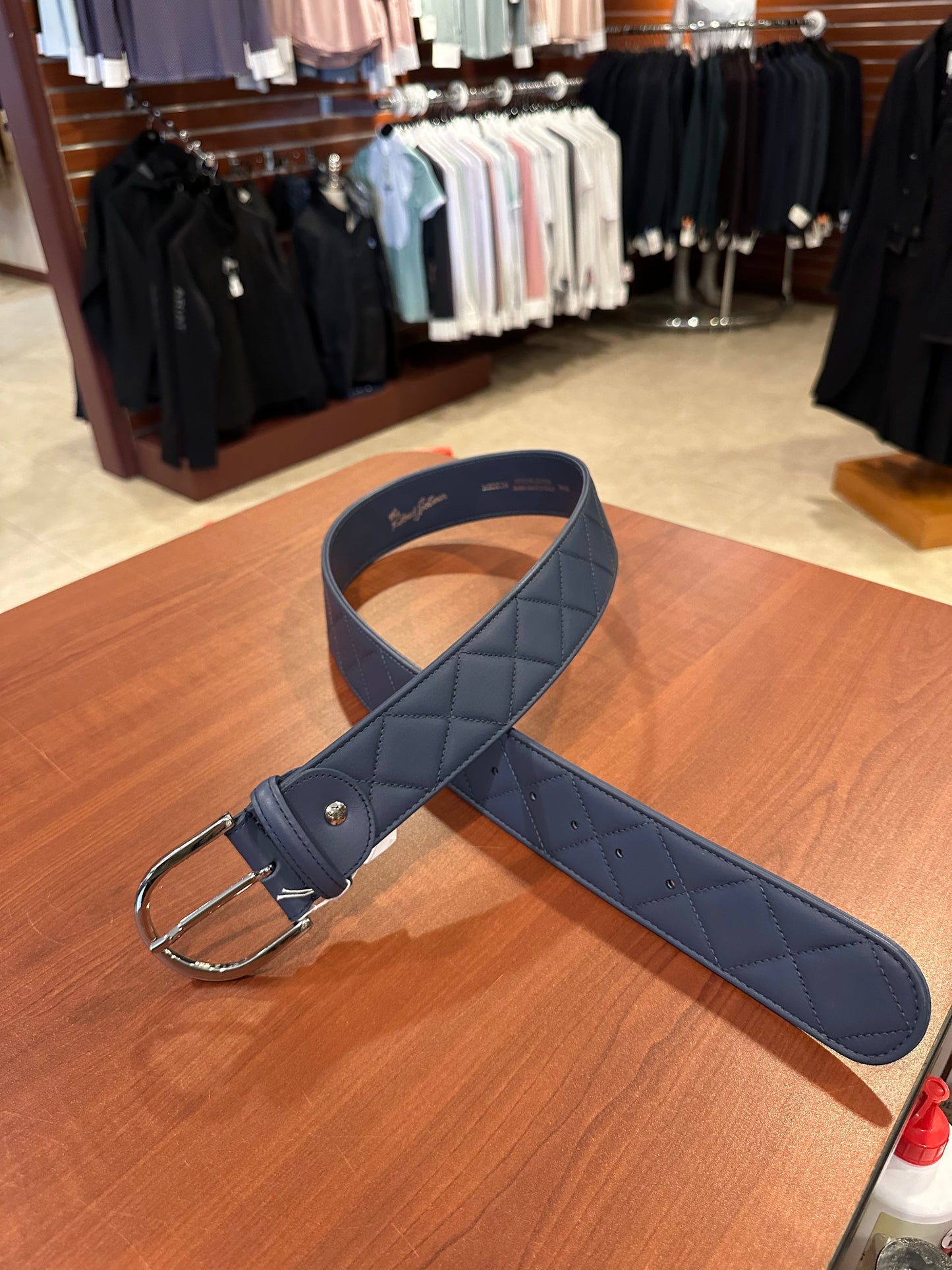 Tailored Sportsman Quilted Leather C Belt