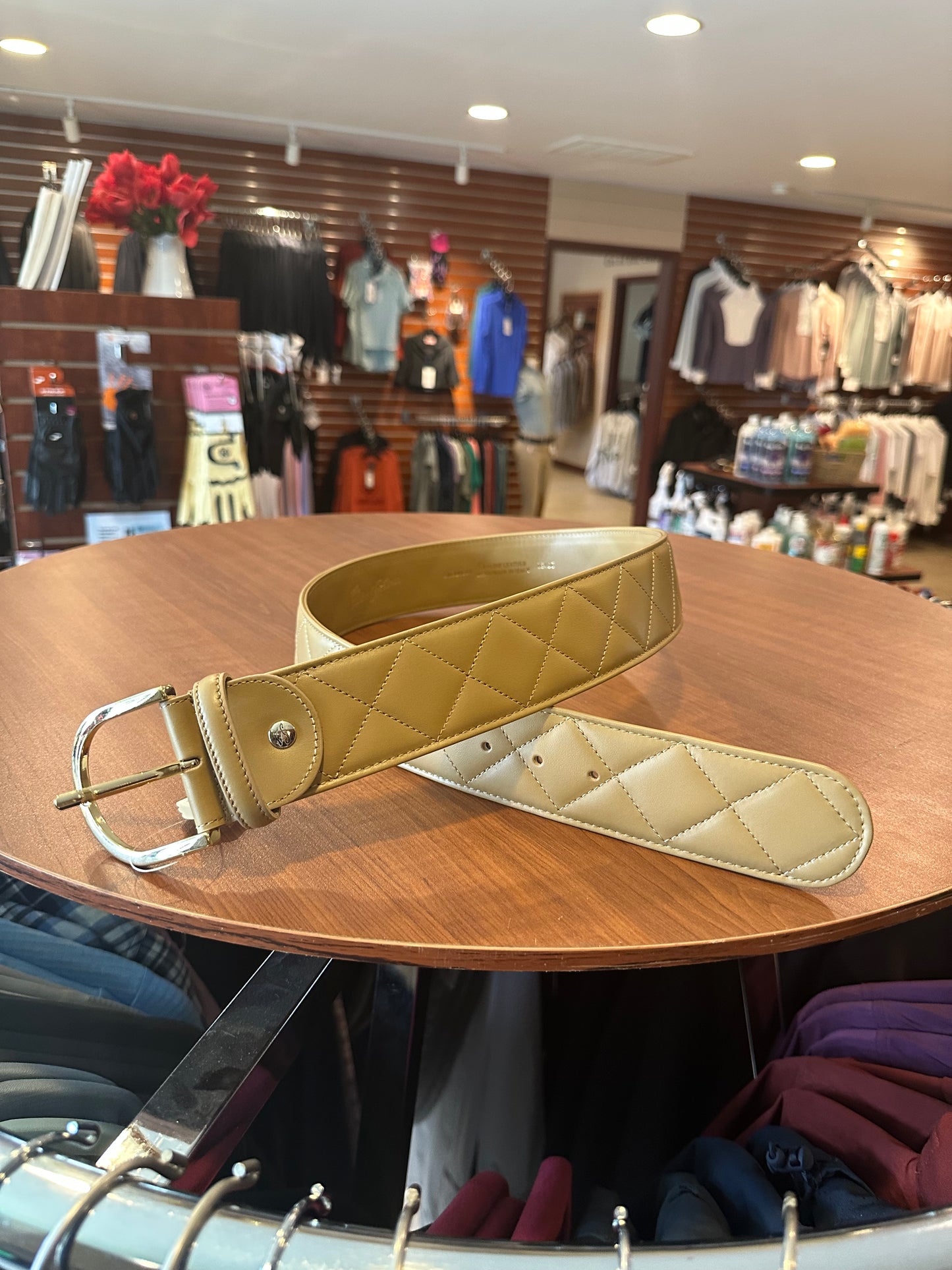 Tailored Sportsman Quilted Leather C Belt