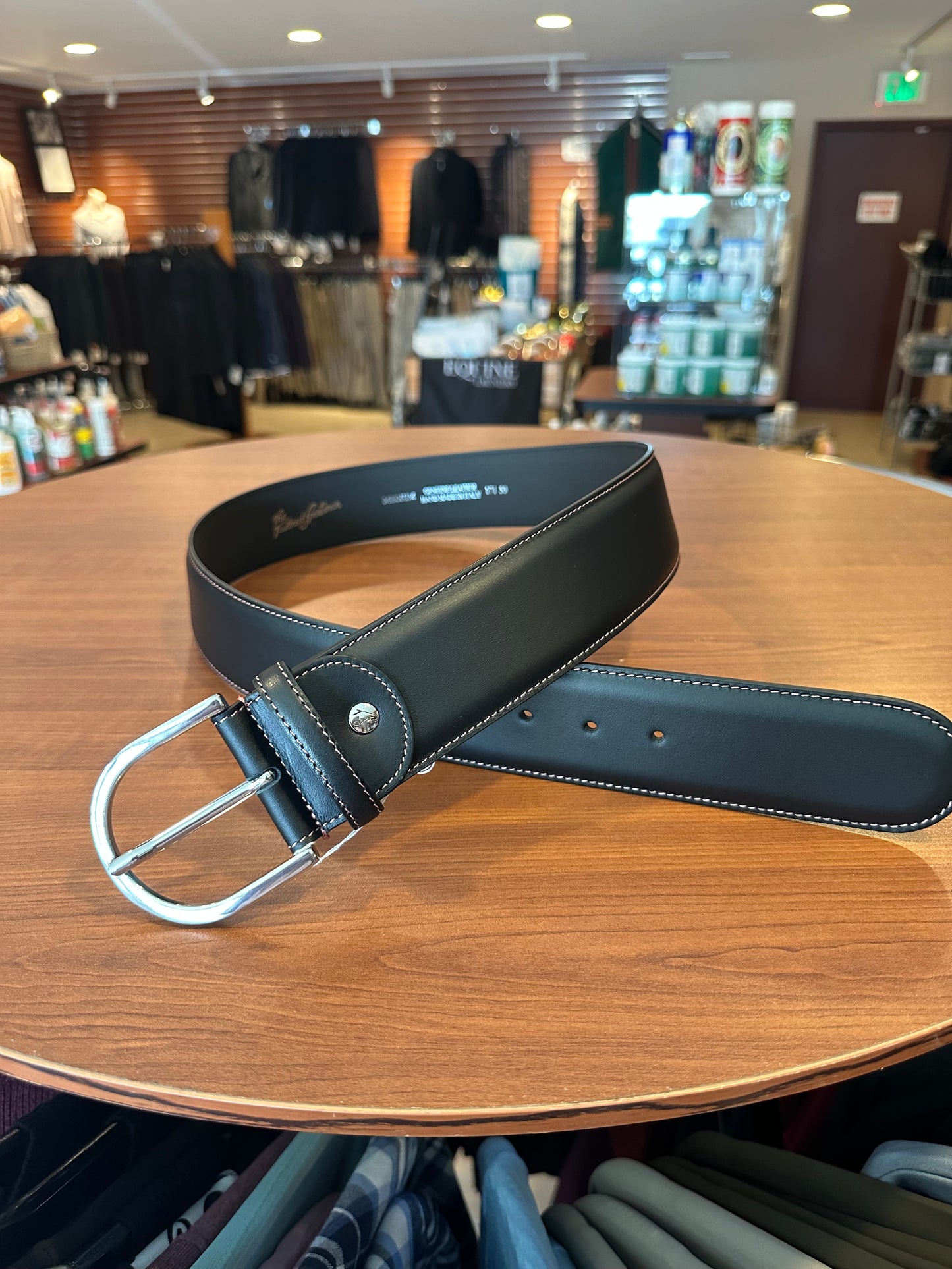 Tailored Sportsman In Contrast Leather Belts