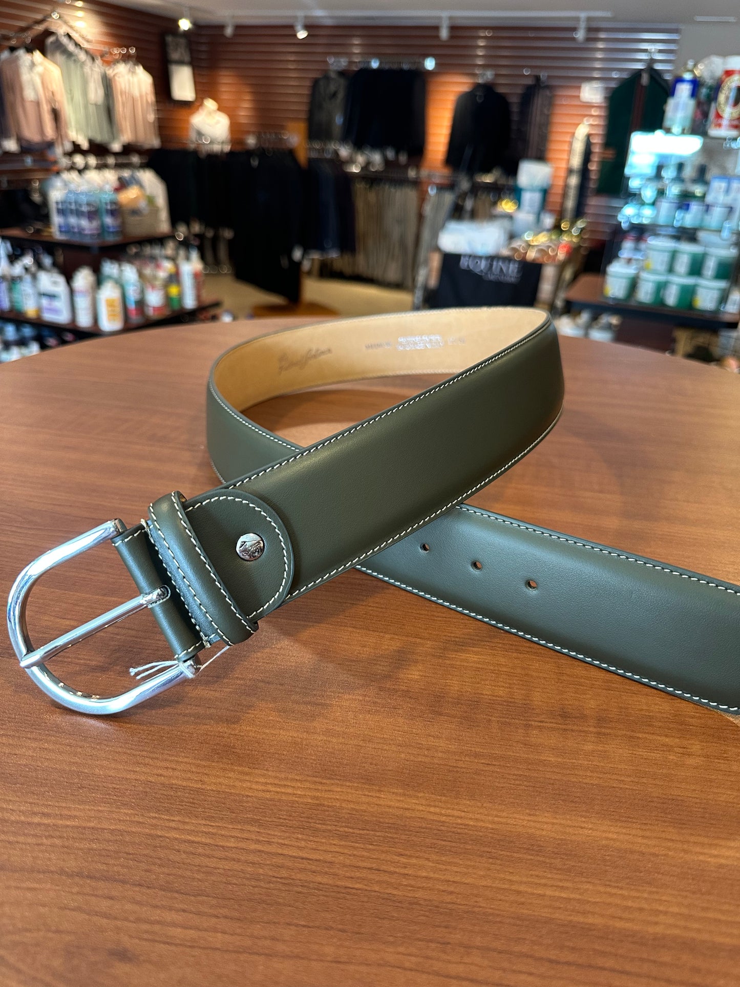Tailored Sportsman In Contrast Leather Belts