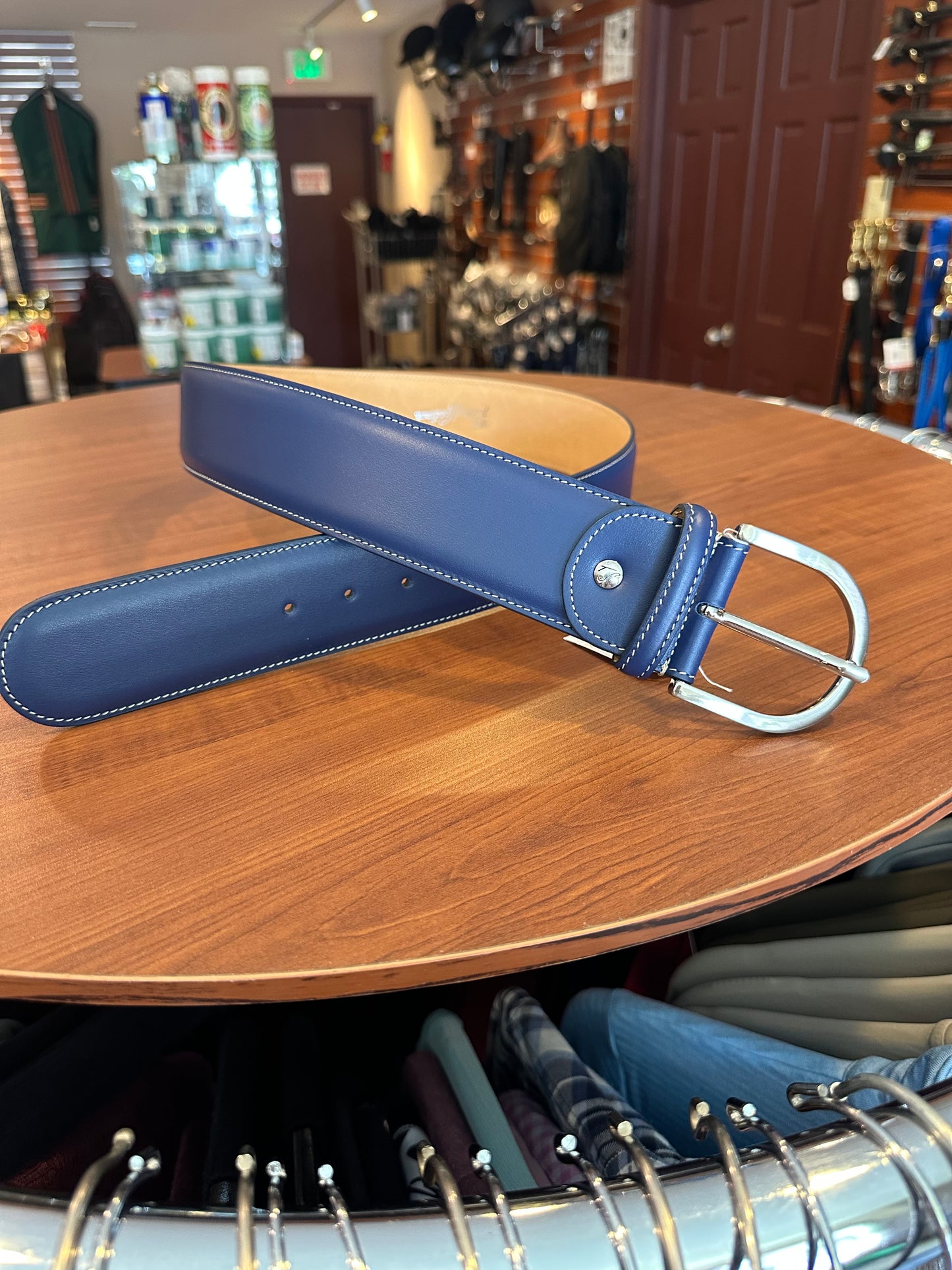 Tailored Sportsman In Contrast Leather Belts