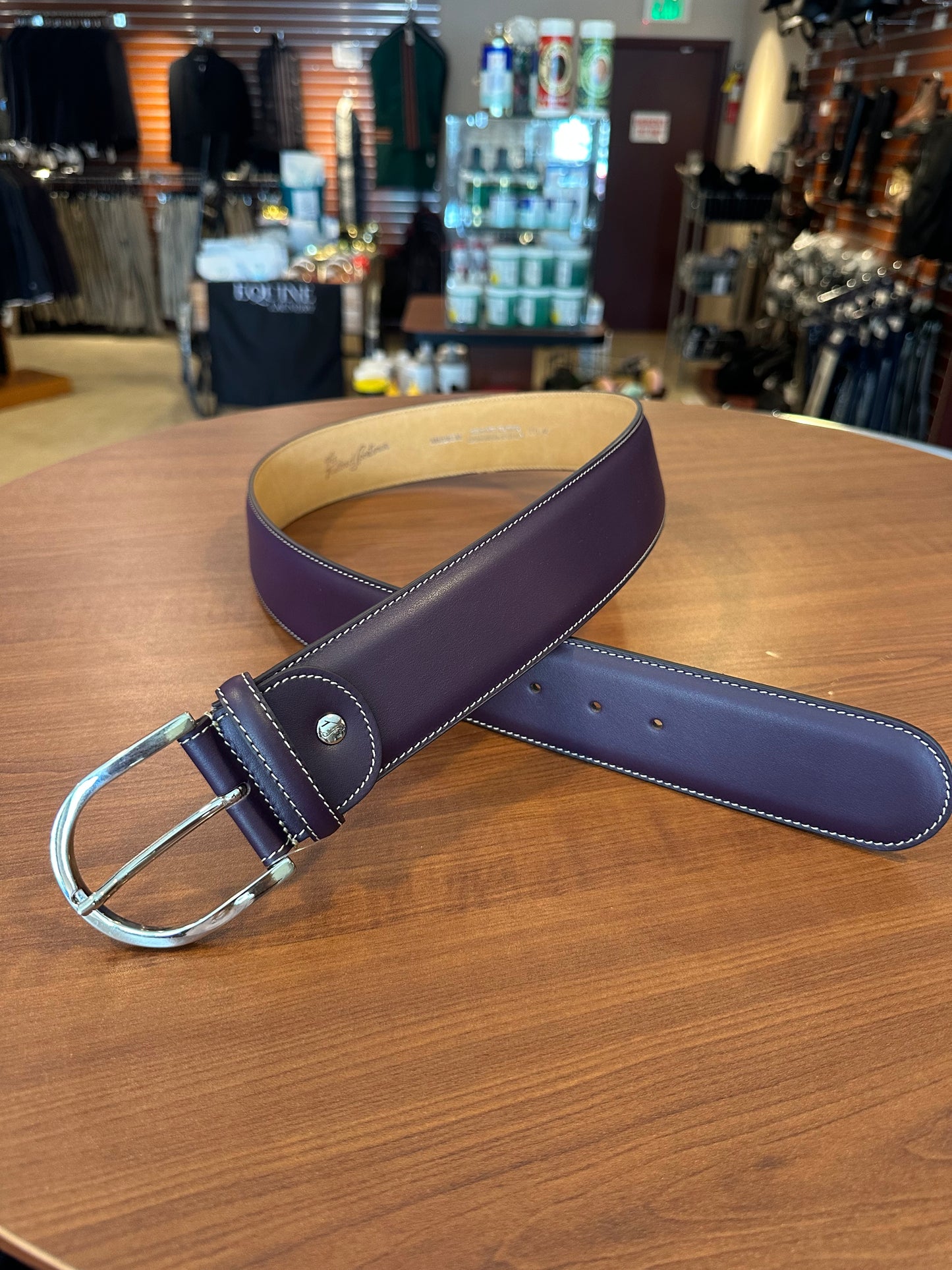 Tailored Sportsman In Contrast Leather Belts