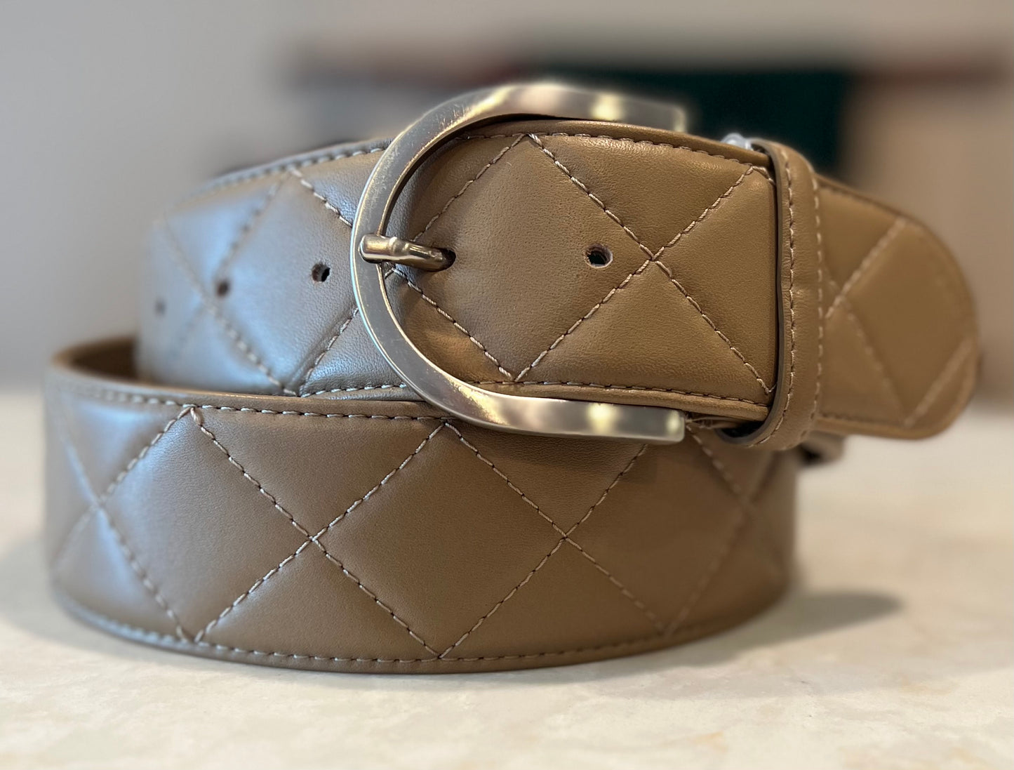 Tailored Sportsman Quilted Leather C Belt