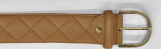 Quilted Leather Belt