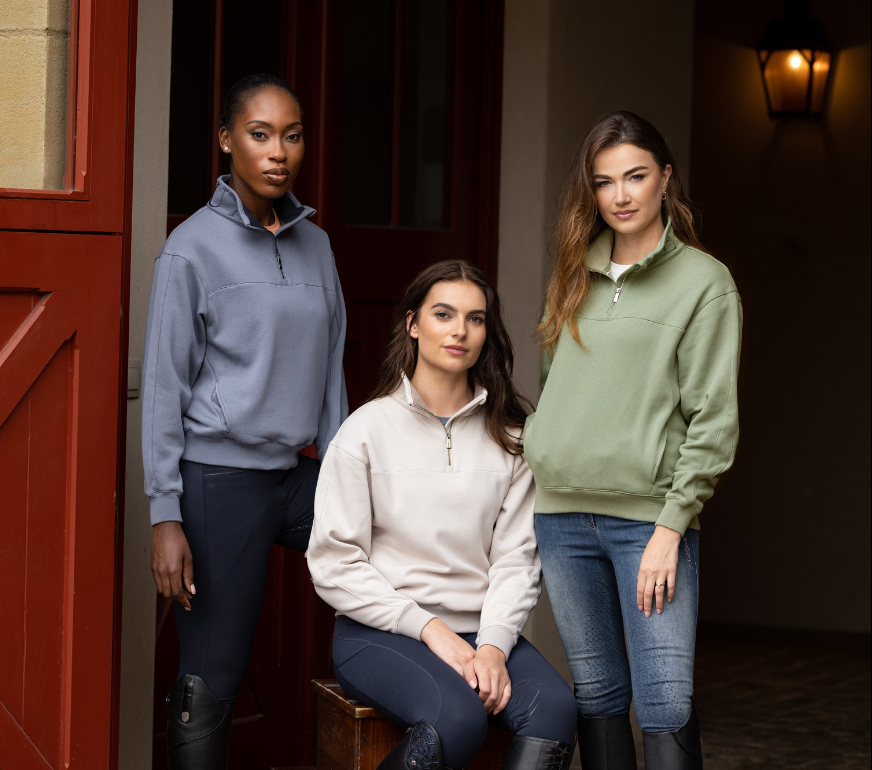 Ladies Kali Quarter Zip Sweater by LeMieux