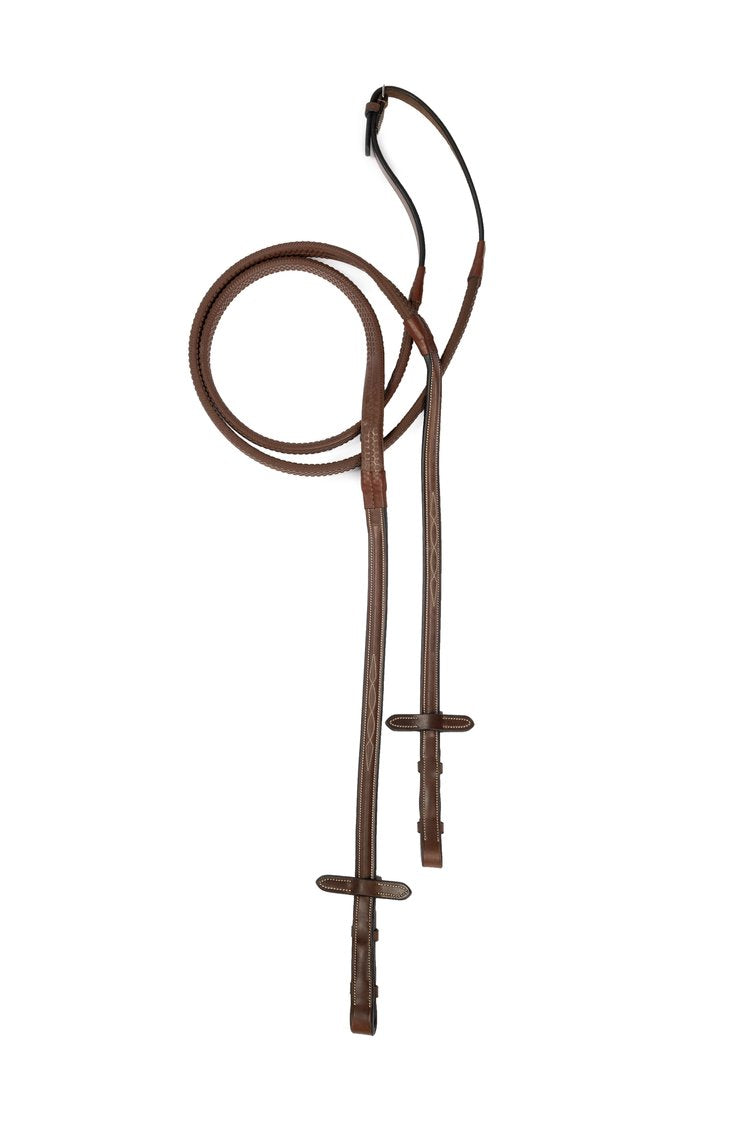 Stitched and Fancy Rubber Lined Reins Standard