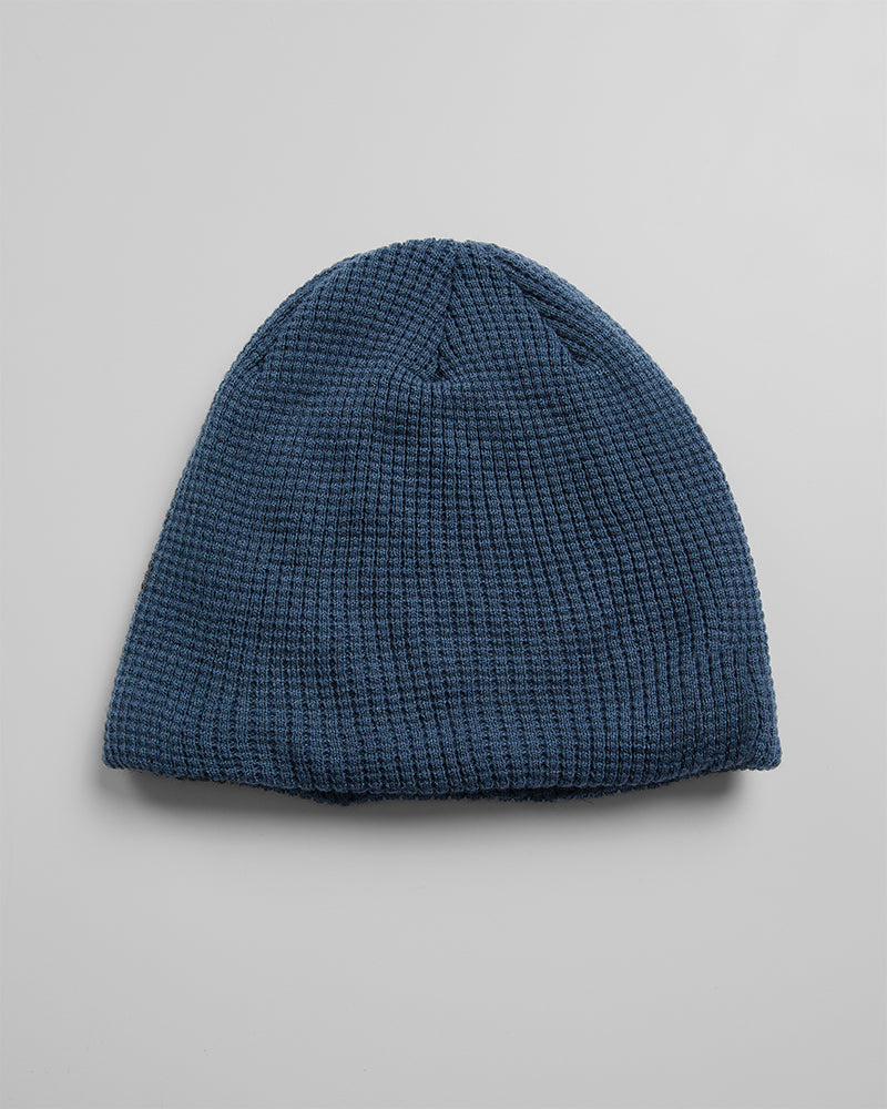 Unisex Waffle Sherpa-Lined Beanie