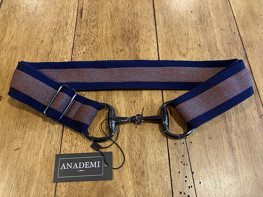 Anademi Stretch Belt with Black Bit Buckle