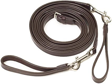 Leather Draw Reins with Snaps by Camelot Saddlery