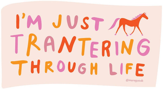 Trantering Horse Sticker