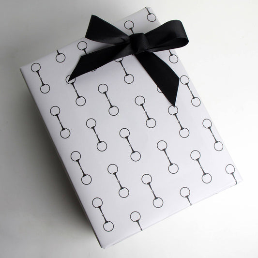Cream Bits - Equestrian Horse Gift Wrapping Paper