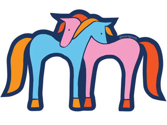 Lovey Horse Sticker