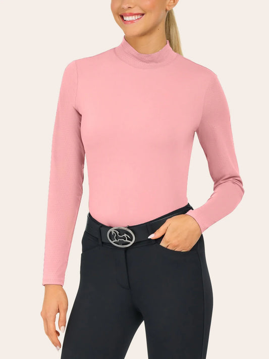 Jemma Mock Neck Schooling Shirt