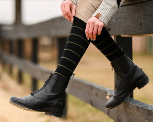 Simple Stripe Knit Socks