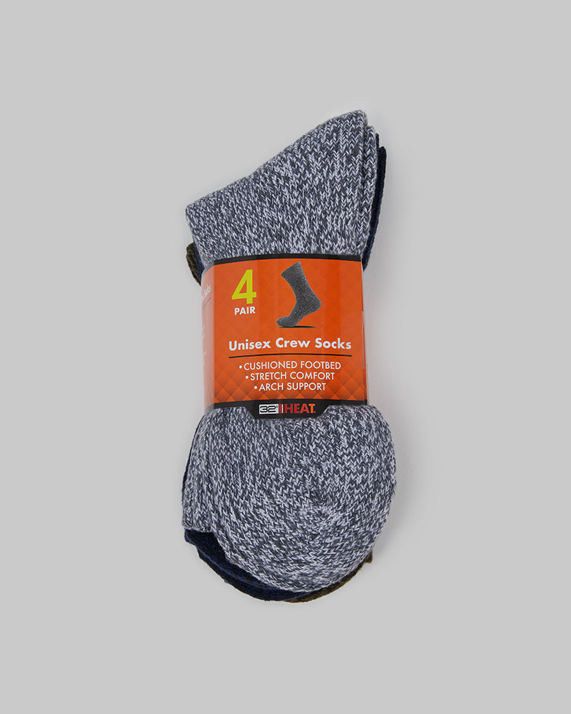 4-Pack Thermal Comfort Crew Socks